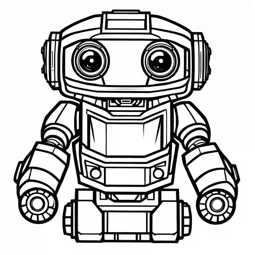 Educational Robot coloring pages